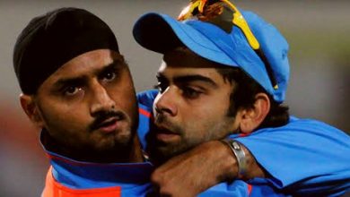 harbhajan singh & kohli