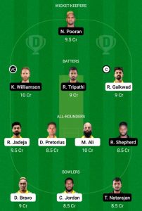 csk vs srh dream11 team