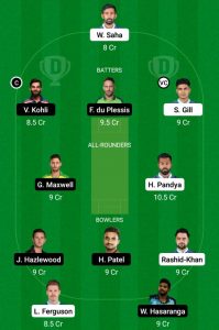 gt vs rcb d11 team