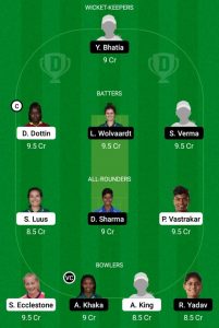 SW VS TV Dream11 team