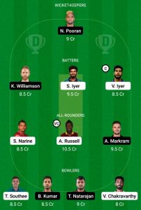 kkr vs srh d11