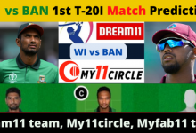 BAN vs WI 1st T20I