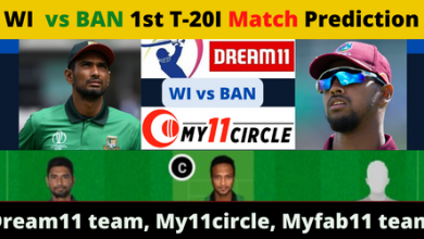 BAN vs WI 1st T20I