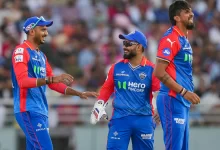 DC players celebrating after wickets fallen in IPL with Rishabh Pant