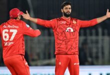 Imad Wasim celebrating after taking a wicket in PSL Final for Islamabad United against Multan Sultans 2024