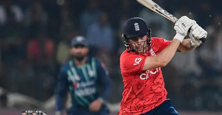 Phil Salt playing a shot in a cricket match