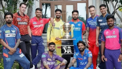 IPL 2024 Captains with Trophy