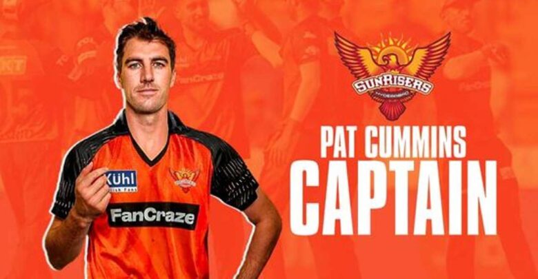 Sunrisers Hyderabad player Pat Cummins as captain IPL 2024