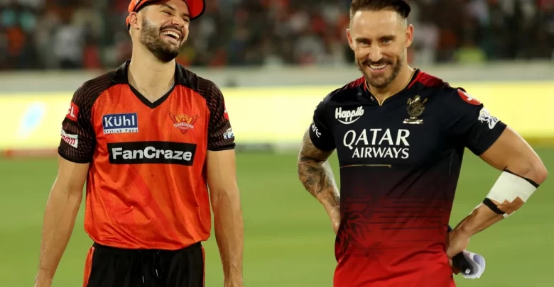 Aiden Markram and Faf du Plessis playing cricket in IPL 2024