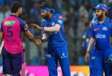 Rajasthan Royals celebrating victory against Mumbai Indians in IPL 2024