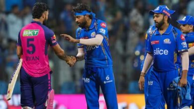 Rajasthan Royals celebrating victory against Mumbai Indians in IPL 2024