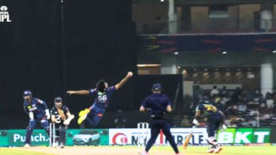 Bishnoi's spectacular catch dismisses Williamson.