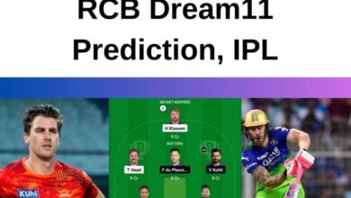 SRH vs RCB Dream11, , SRH vs RCB,SRH vs RCB Dream11 Prediction: Image showcasing Dream11 prediction for SRH vs RCB