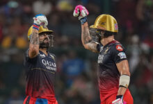 Virat Kohli and Faf du Plessis batting together in IPL for RCB