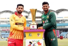 The third T20I match between Zimbabwe and Bangladesh at Zahur Ahmed Chowdhury Stadium in Chattogram