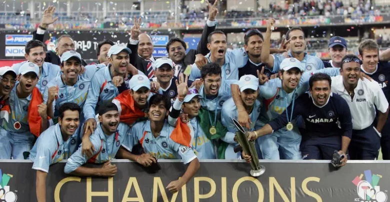 India winning the inaugural T20 World Cup