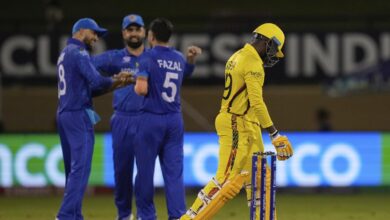 Afghanistan celebrates victory in T20 World Cup 2024 match against Uganda