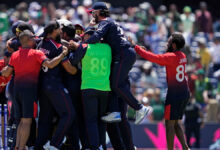 USA team celebrates historic Super Over win against Pakistan