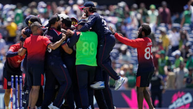 USA team celebrates historic Super Over win against Pakistan