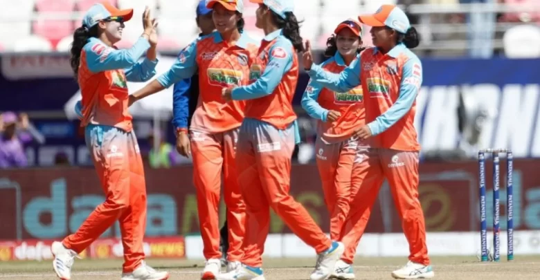 Nainital SG Pipers celebrate after taking a crucial wicket to secure their spot in the Women’s UPL 2024 final.