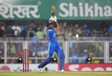 Ruturaj Gaikwad leading India A against Australia A at the Great Barrier Reef Arena.