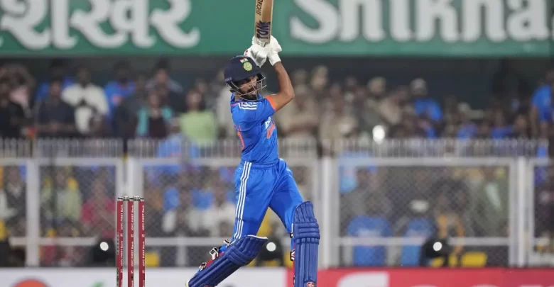 Ruturaj Gaikwad leading India A against Australia A at the Great Barrier Reef Arena.