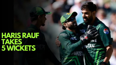 Haris Rauf taking 5 wickets to lead Pakistan's victory over Australia in the second ODI at Adelaide Oval.