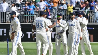 ndia celebrates a historic 295-run victory over Australia at the Perth Test.