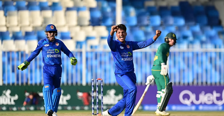 Allah Ghazanfar Celebrates Six-Wicket Haul Against Bangladesh