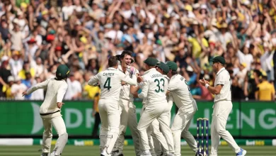 Pat Cummins celebrates Australia’s thrilling victory over India in Melbourne Test.