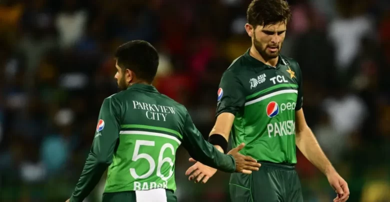 Pakistan cricket stars Babar Azam and Shaheen Afridi preparing for the ICC Champions Trophy 2025, hosted in Pakistan and Dubai.