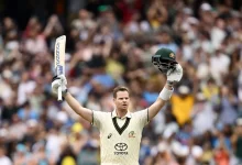 Steve Smith leading Australia in a Test match in Galle.