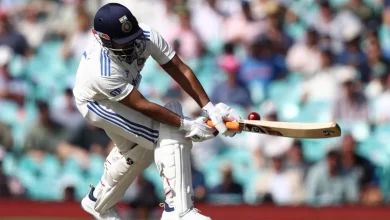 Rishabh Pant unleashes an aggressive shot against Scott Boland in the SCG Test.