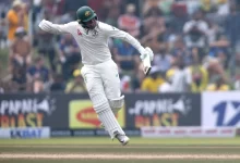 Usman Khawaja celebrates after scoring a century in the Galle Test against Sri Lanka