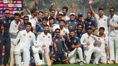 Jammu & Kashmir Players Celebrate a Historic Win Over Mumbai