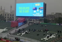 Australia vs South Africa match washed out due to heavy rain in Rawalpindi during the ICC Champions Trophy 2025.