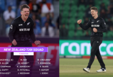 New Zealand’s T20 squad announced for the upcoming series against Pakistan.