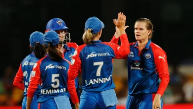 Jess Jonassen delivers a match-winning bowling spell against Mumbai Indians in WPL 2025.