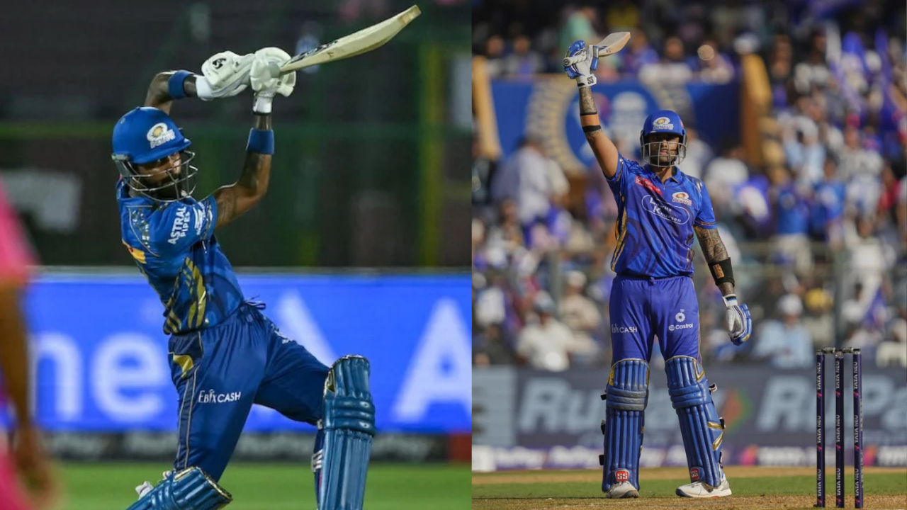 Suryakumar Yadav and Hardik Pandya power MI to a massive total in IPL 2025