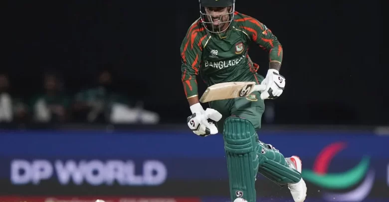 litton das during his t20i captaincy debut for bangladesh