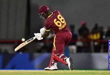 Sherfane Rutherford in Barbados Royals jersey ahead of CPL 2025