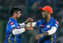Mumbai Indians players celebrate a massive win over Rajasthan Royals in IPL 2025