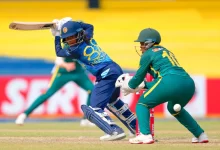 harshitha samarawickrama scores 77 against south africa in tri series 2025
