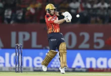 josh inglis hits mayank yadav during a fast-paced innings for punjab kings in ipl 2025
