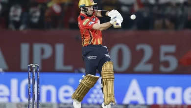 josh inglis hits mayank yadav during a fast-paced innings for punjab kings in ipl 2025