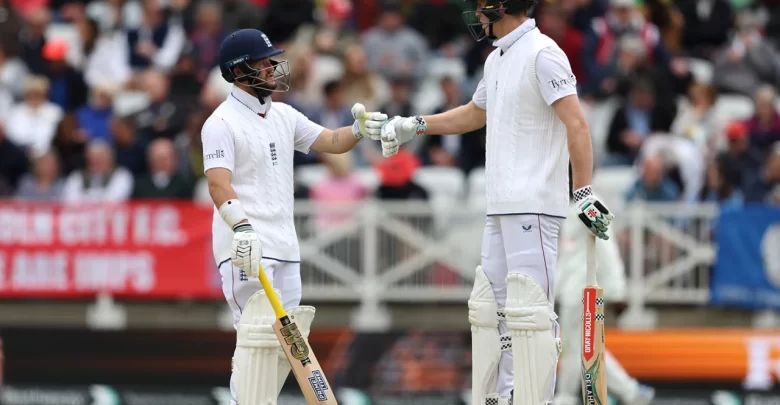 duckett and zak crawley share a 231-run opening stand against zimbabwe at trent bridge
