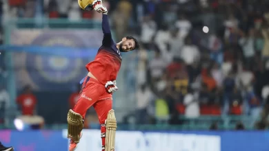 jitesh sharma celebrates match-winning fifty for rcb against lsg in ipl 2025