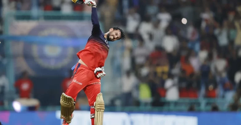jitesh sharma celebrates match-winning fifty for rcb against lsg in ipl 2025