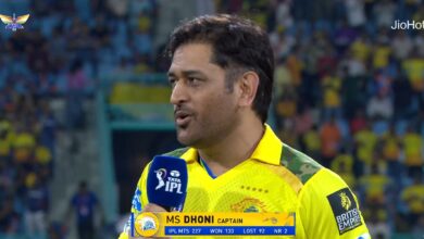 ms dhoni farewell match toss moment during csk vs gt in ipl 202