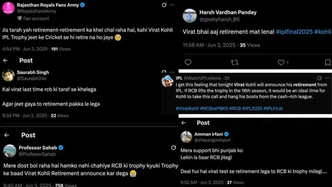 विराट कोहली के IPL संन्यास की खबरों पर फैंस की भावनात्मक प्रतिक्रिया